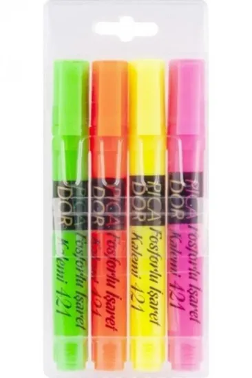 Picador Fosforlu Kalem 4 LÜ 421 resmi