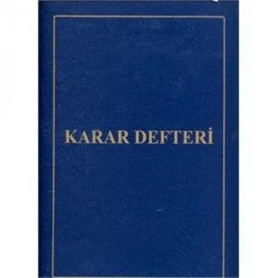 Cem Karar Defteri Ciltli 72 YP 24x34 resmi