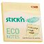 Hopax Stıckn Yapışkanlı Not Kağıdı 100 YP 76x76 Eco Pastel Sarı HE21745 (12 Adet) resmi