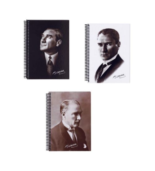 Keskin Color Defter Sert Kapak Atatürk 17x24 120 YP Çizgili 410781-99 resmi