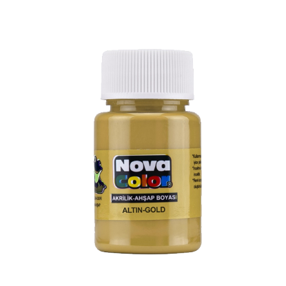 Nova Color Akrilik Boya Altın Şişe 30 CC NC-234 (12 Adet) resmi