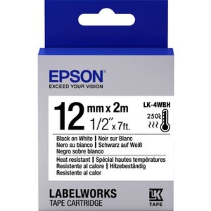 Epson LK-5SBE Mat Siyah Üzeri Silver 18mm 9Metre Etiket resmi