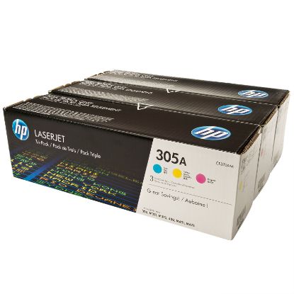 HP 305A Mavi/Kırmızı/Sarı 3lü Takım Toner CF370AM CE411A/CE412A/CE413A resmi