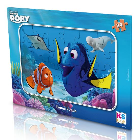 Ks Games Puzzle 24 Parça Dory Frame 24x34 NM.704 resmi