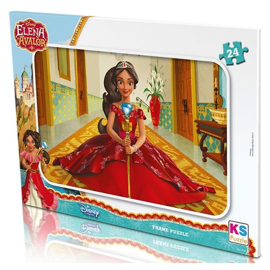 Ks Games Puzzle 24 Parça Elena Avalor Frame ELN.704 resmi