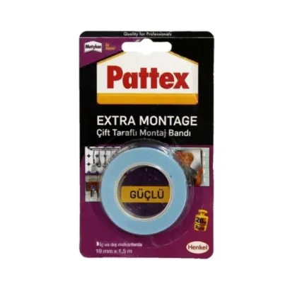 Pattex Extra Montaj Tamir Bandı 19mmx1,50m 1871238 resmi
