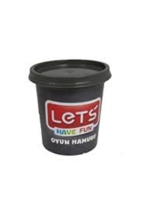 Lets Oyun Hamuru Tek Renk 150 GR Gri L8340-13 resmi