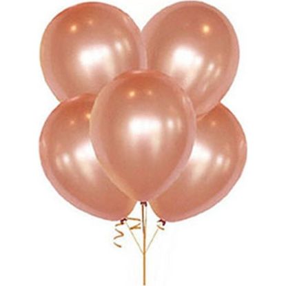 Balonevi Balon Metalik Rose Gold 100 Lü resmi