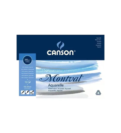 Canson Montval Sulu Boya Blok Pad Canmontv 12 Syf 18x25 300 GR resmi