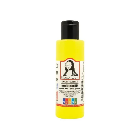 Mona Lisa Multi Akrilik 70 ML Fosforlu Sarı SD160-05 (12 Adet) resmi