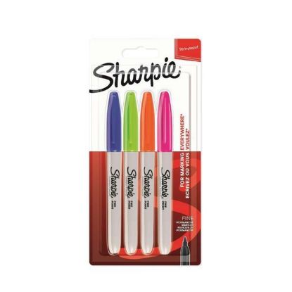 Sharpie Markör Permanent Fine Canlı Renkler 4 LÜ 2065403 resmi