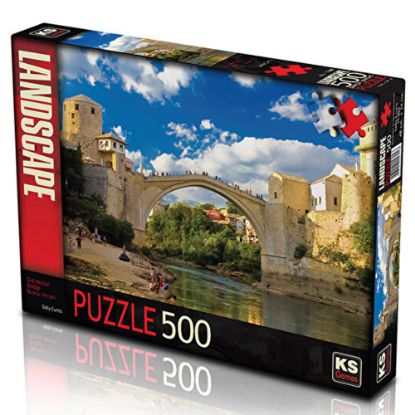 Ks Games Puzzle 500 Parça Old Mostar Bridge / Bosna Hersek 11304 resmi