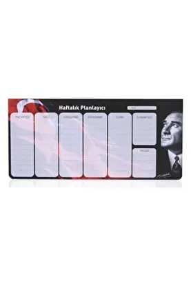 Keskin Color Haftalık Planlayıcı Blok Atatürk 12x26 830133-99 resmi