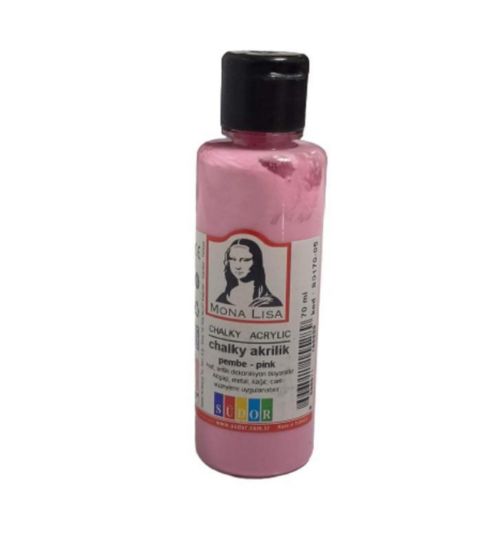 Mona Lisa Akrilik Boya Chalky 70 ML Pembe SD170-05 (12 Adet) resmi