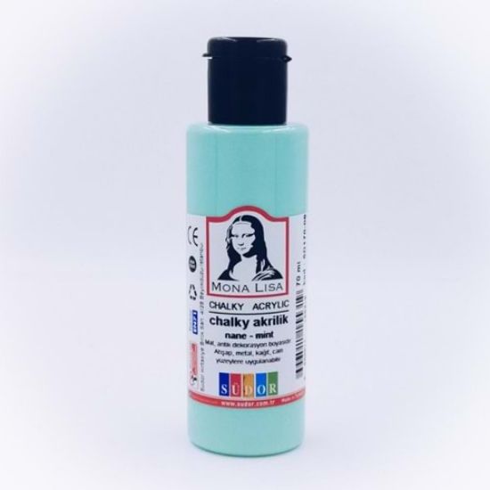 Mona Lisa Akrilik Boya Chalky 70 ML Nane SD170-08 (12 Adet) resmi