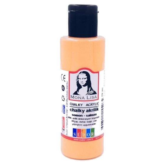 Mona Lisa Akrilik Boya Chalky 70 ML Somon SD170-03 (12 Adet) resmi