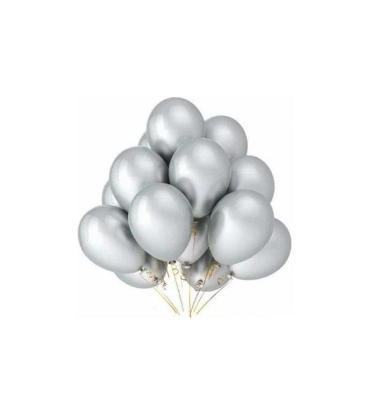 Nedi Balon Metalik Gümüş 100 LÜ PM-72024 resmi