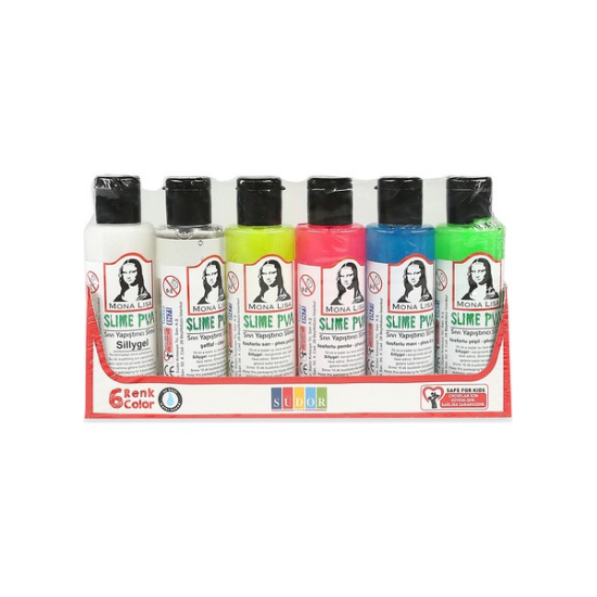 Mona Lisa Sıvı Yapıştırıcı Slime Set 70 ML 6 LI SL06 resmi