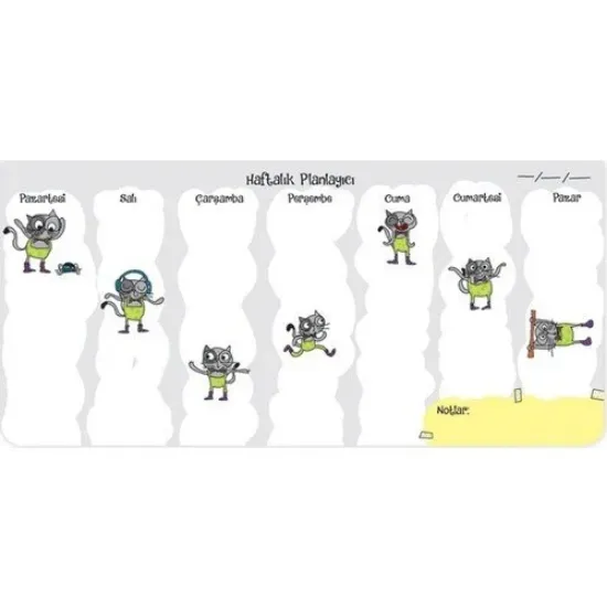 Keskin Color Planner Haftalık Blok-Ca 12x26 resmi