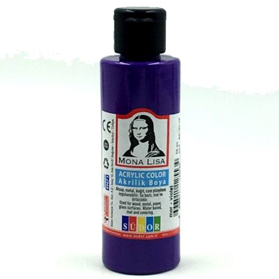 Mona Lisa Akrilik Boya 70 ML Mor SD150-05 (12 Adet) resmi