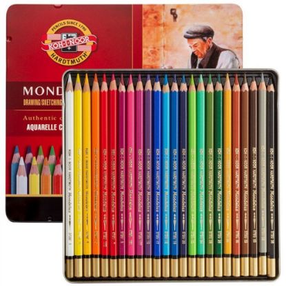 Koh-I Noor Set Of Aquarell ColouRed Pencils 3724 24  resmi