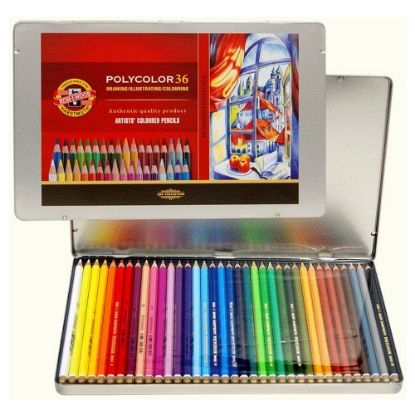 Koh-I Noor Set Of Artist´S ColouRed Pencils 3825 36 resmi