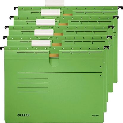 Leitz Askılı Dosya Tellı Alpha Karton A4 Yeşil 1984 (25 Adet) resmi