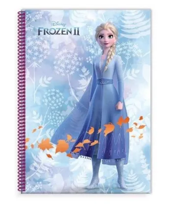 Keskin Color Spiralli Karton Kapak Sürprizli Defter Frozen A4 80 YP Kareli  resmi