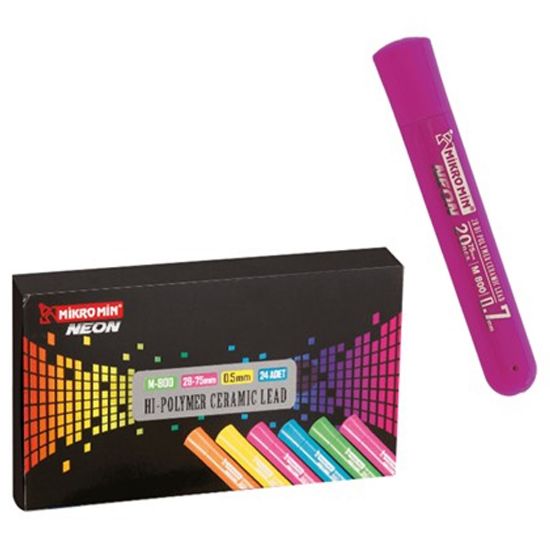 Mikro Kurşun Kalem Ucu Neon 75 mm  0.7 MM 168 Li M-800 (168 Adet) resmi