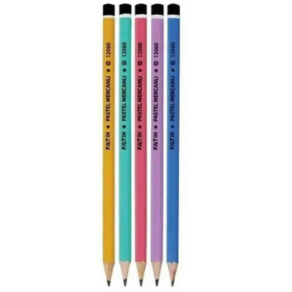 Fatih Kurşun Kalem Üçgen Mercanlı Pastel Renkli 12070 (72 Adet) resmi
