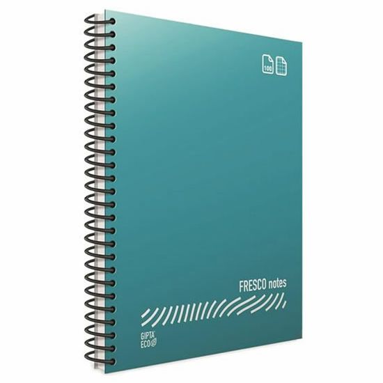 Gıpta Fresco Spiralli Plastik Kapak Defter A4 120 YP Kareli 4939 (12 Adet) resmi