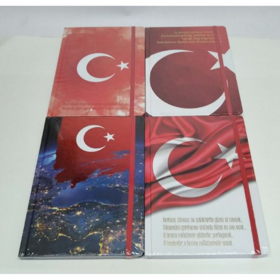 Keskin Color Defter Ciltli Lastikli Bayrak 17x24 96 YP Çizgili 415611-99 resmi