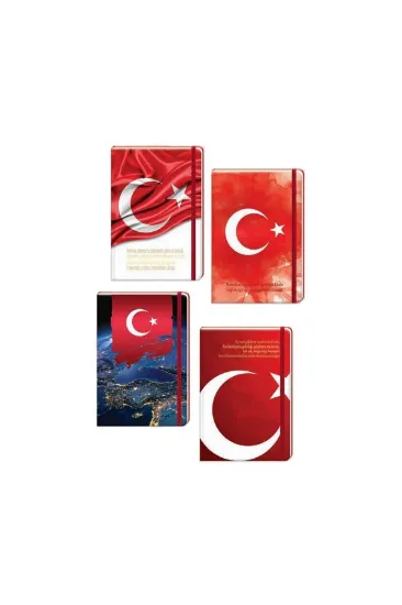 Keskin Color Defter Ciltli Lastikli Bayrak 17x24 96 YP Düz 415610-99 resmi
