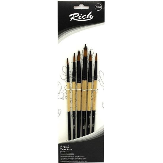 Rich Fırça Yeni Seri 03 Detay 6 Lı Set resmi