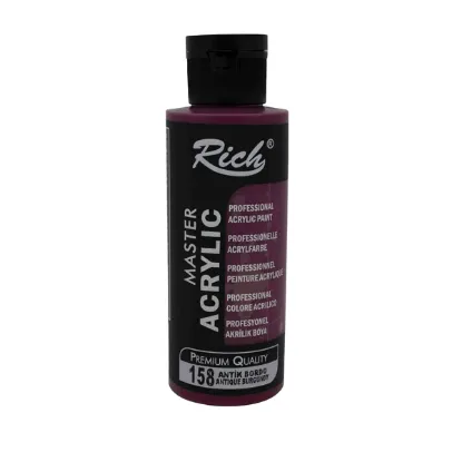 Rich Akrilik Boya Master 120 CC Antik Bordo 120-158 resmi