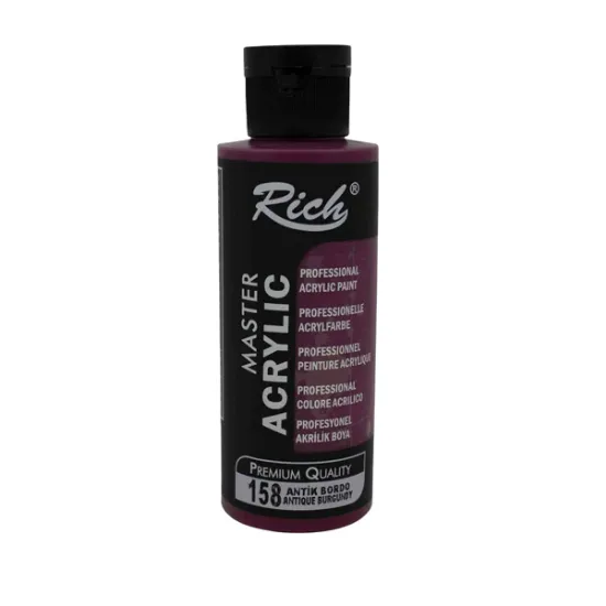 Rich Akrilik Boya Master 120 CC Antik Bordo 120-158 resmi