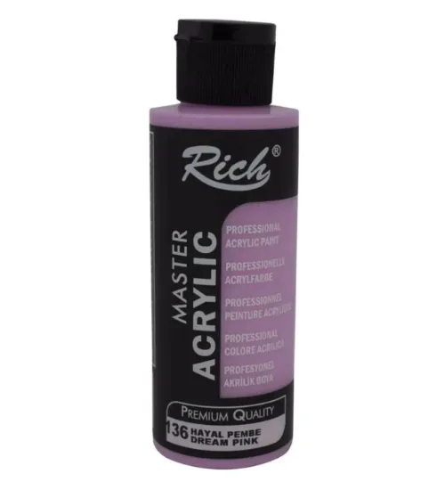 Rich Akrilik Boya Master 120 CC Hayal Pembe 120-136 resmi