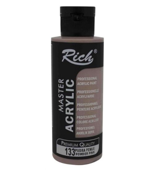 Rich Akrilik Boya Master 120 CC Pudra Pembe 120-133 resmi