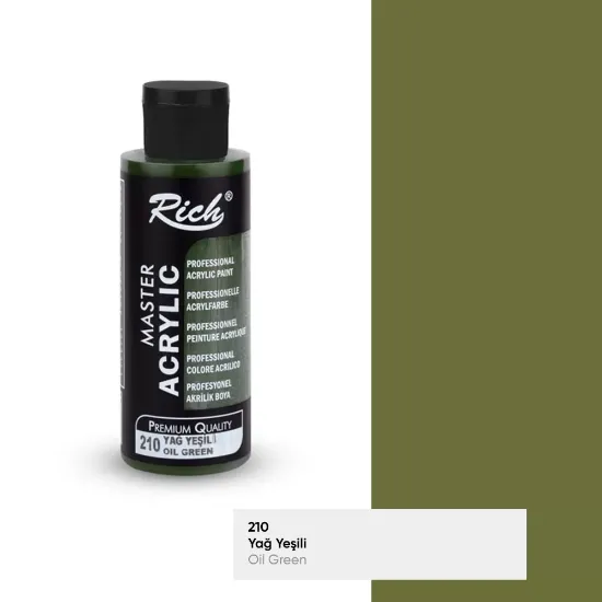 Rich Akrilik Boya Master 120 CC Yağ Yeşili 120-210 resmi