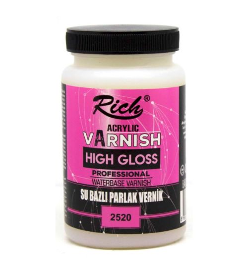 Rich Vernik Su Bazlı Parlak High Gloss 250 CC Kavanoz 250-2520 resmi