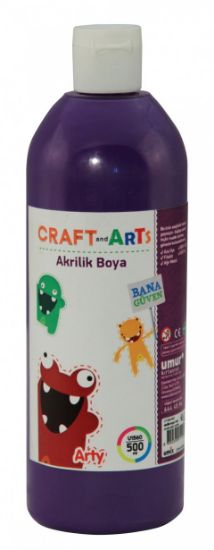 Craft And Arts Akrilik Boya 500 ML Siyah resmi