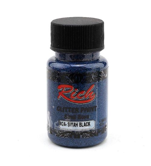 Rich Glitter Paint Sim Boya Siyah 9024 resmi