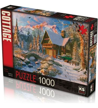 Ks Games Puzzle 1000 Parça Winter Holiday 20503 resmi