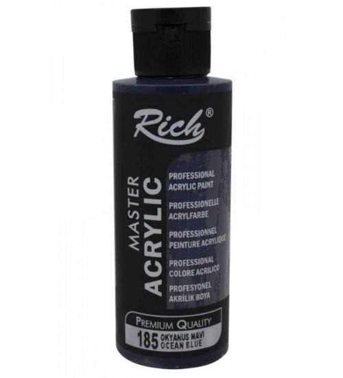 Rich Akrilik Boya Master 120 CC Okyanus Mavi 120-185 resmi