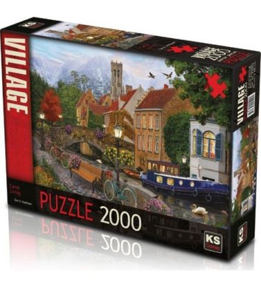 Ks Games Puzzle 2000 Parça Canal Living 22509 resmi