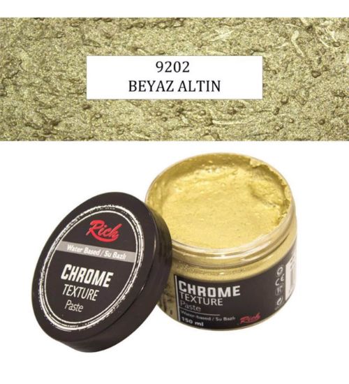 Rich Chrome Texture Paste 150 ML Beyaz Altın 9202 resmi