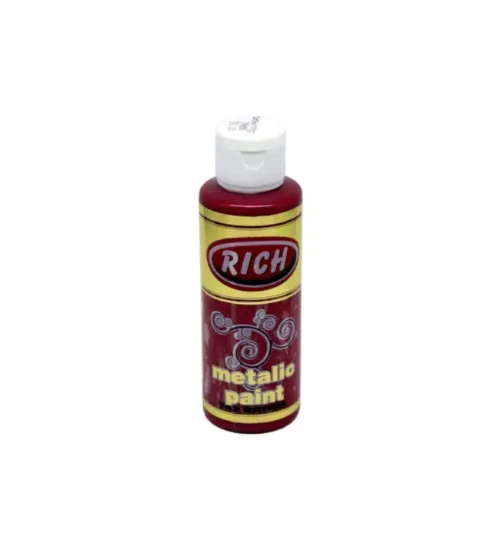 Rich Akrilik Boya Metalik 120 CC Bordo 0762 resmi