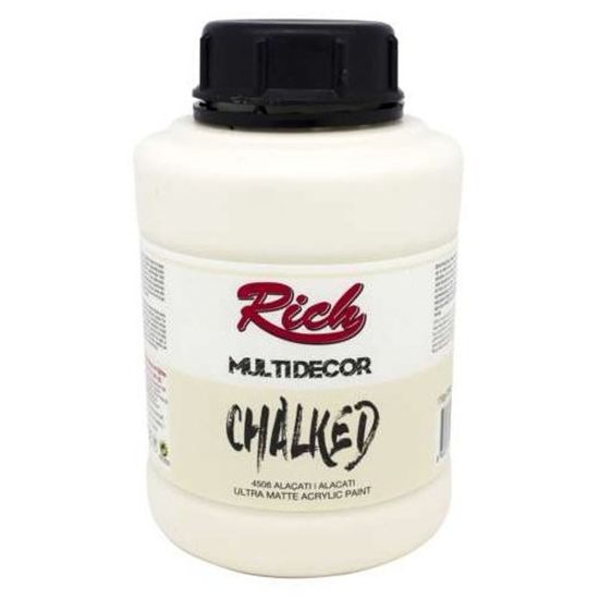 Rich Akrilik Boya Multi Decor Chalked 1750 GR Antik Beyaz 4502 resmi