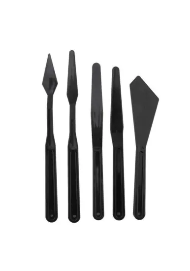 Rich Spatula Plastik 5 Li Set Siyah 11247 resmi