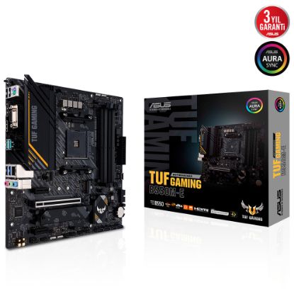 Asus TUF Gaming B550M-E AMD B550 Soket AM4 DDR4 4600(OC)MHz mATX Anakart resmi